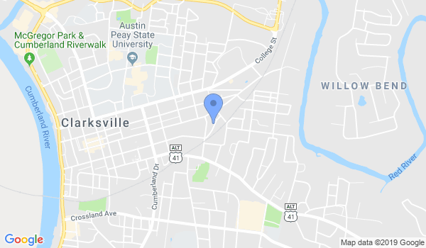 Okinawa Bujutsu Club, Clarksville, TN location Map