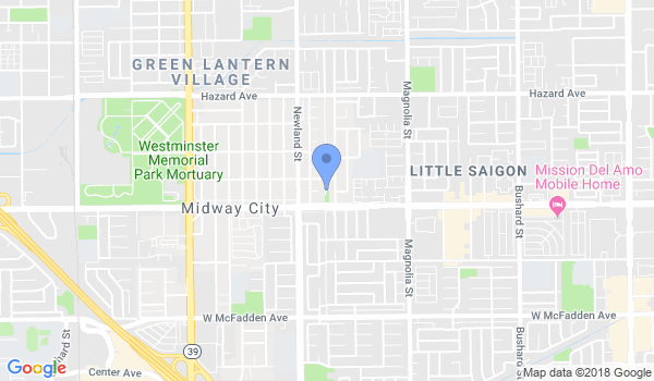 Orange County Martial Arts Center location Map