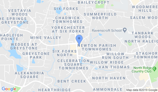 Oyama Karate Raleigh location Map