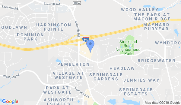 PRO Martial Arts Raleigh location Map