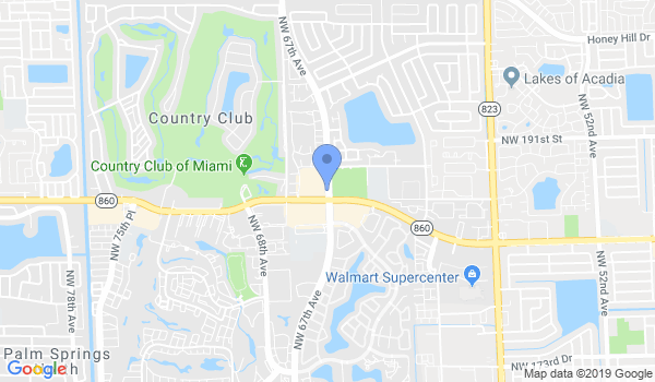Pan American Tae Kwon DO Ctr location Map