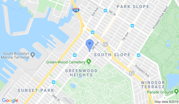 Park Slope Brooklyn Karate Birthday Parties by Choes location Map