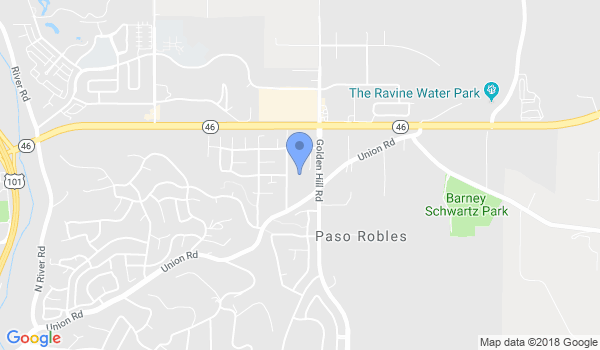 Paso Robles Martial Arts Academy location Map