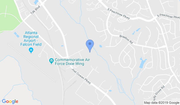 Peachtree City Karate For Kids location Map