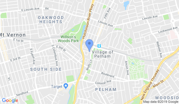 Pelham Karate Ctr location Map