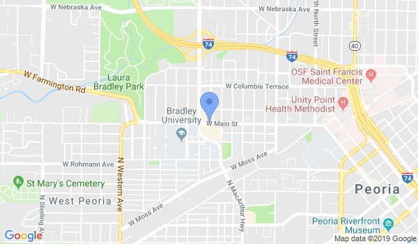 Peoria Athletic Club Martial Arts Academy location Map