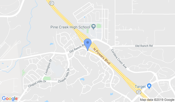 Pine Creek Martial Arts School location Map