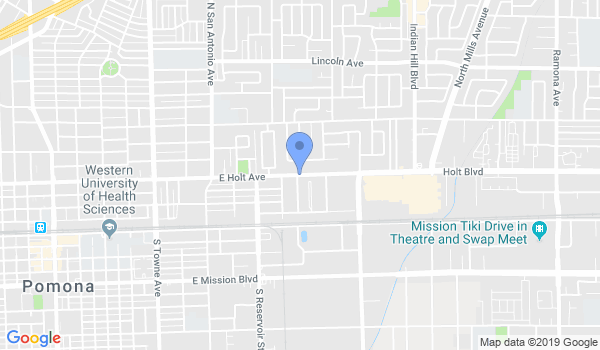 Pomona Karate Studio location Map