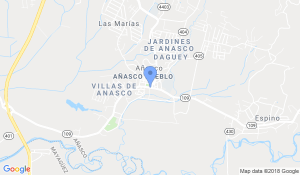 Puerto Rico Dragon Kenpo-Kenjuken System Dojo location Map