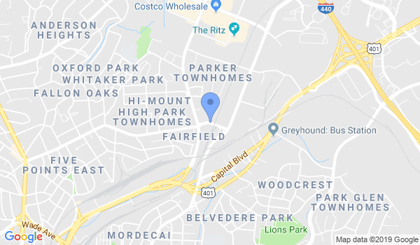 Raleigh Institute-Martial Arts location Map