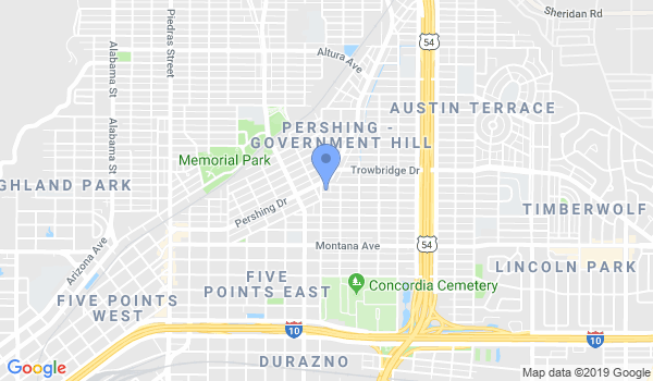Relson Gracie Jiu-Jitsu Of El Paso location Map