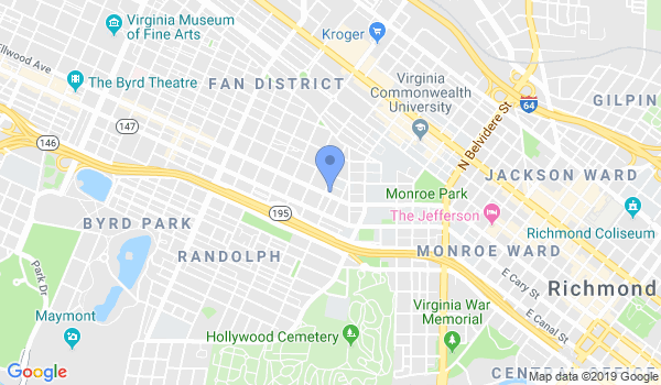 Richmond Moy Yat Kung Fu Academy location Map