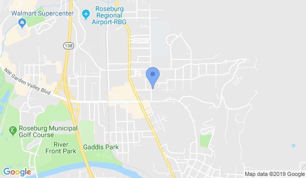 Roseburg Martial Arts Academy location Map