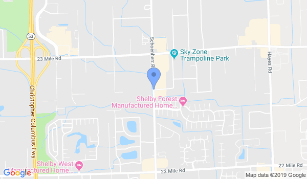 Ryokukai Aikido Shelby Township location Map