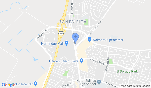 Salinas Jiu Jitsu & Personal Training location Map