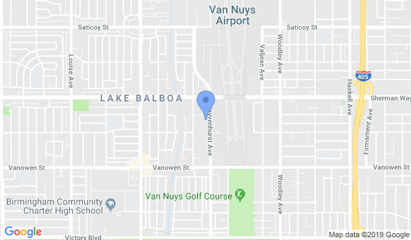 San Fernando Valley Martial Arts location Map