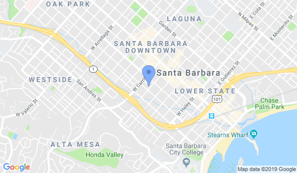 Santa Barbara Jujitsu Kai location Map