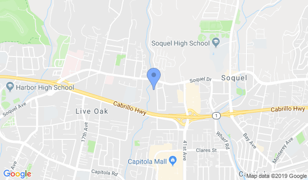 Santa Cruz Bujinkan Dojo location Map