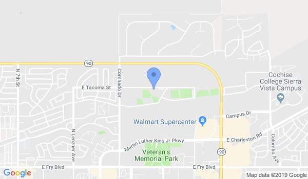 Sierra Vista Martial Arts Club location Map