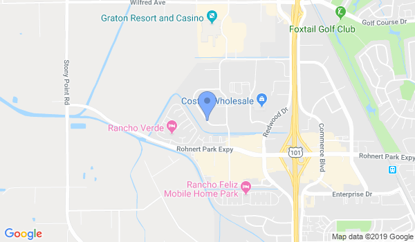 Sonoma County Martial Arts location Map