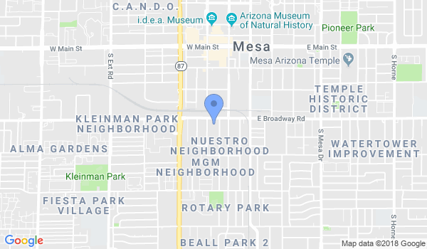 Southwest Judo Academy location Map