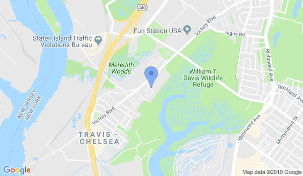 Staten Island Jiu Jitsu Karate Dojo location Map