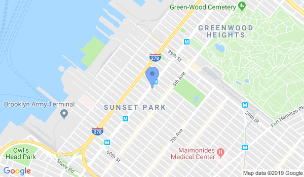 Sunset Park Martial Arts Inc location Map