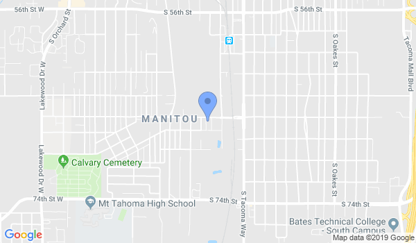 Tacoma Martial Arts Academy location Map