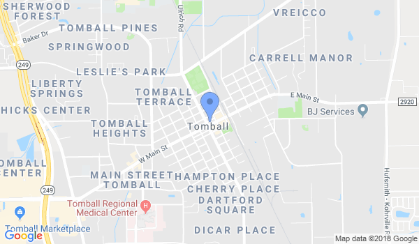 Tomball Soo Bahk Do location Map