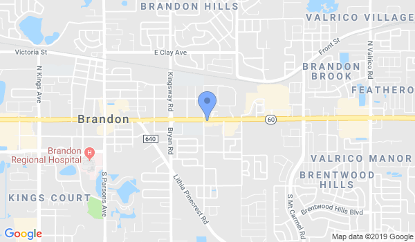 Traditional Taekwondo Center of Brandon location Map