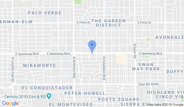 Tucson Tae Kwon DO School location Map