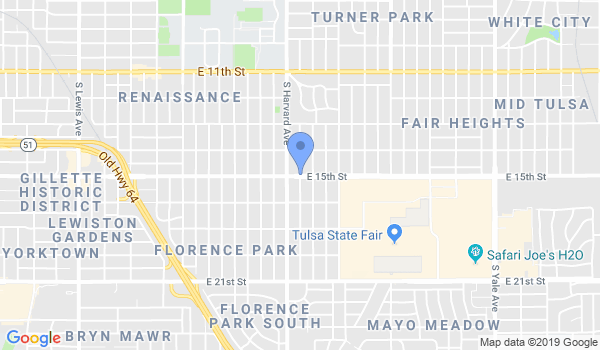 Tulsa Wild Bunch Martial Arts Academy location Map
