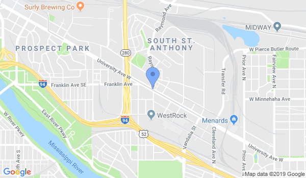 Twin Cities Aikido Ctr location Map