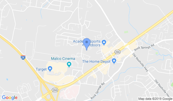 Ueshiro Shorin-Ryu Nashville Family Karate Club location Map