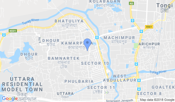 Uttara Karate-do Dojo location Map