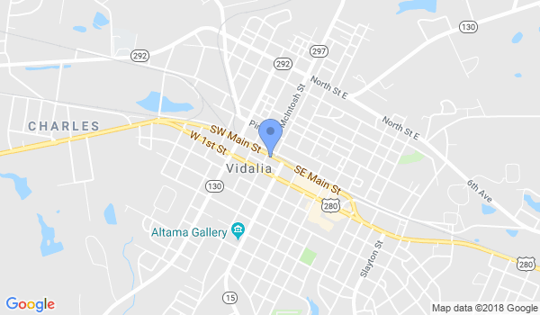 Vidalia Karate location Map