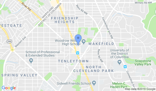 Washington Karate Academy location Map
