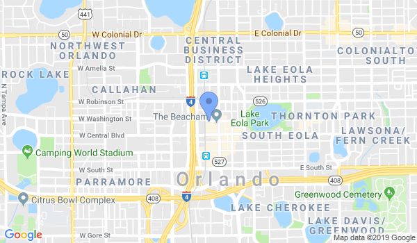 Kung Fu downtown Orlando location Map