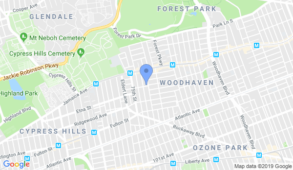 Woodhaven Martial Art School location Map