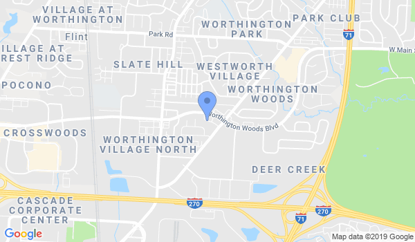 Worthington Martial Arts Institute location Map