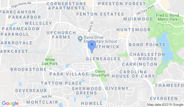 Johnson's TaeKwonDo & Leadership Martial Arts Academy of Cary, NC location Map