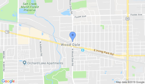 wood dale martial arts location Map