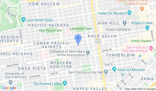 Aikido Center San Francisco location Map
