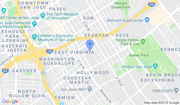 Aikido Center of San Jose location Map