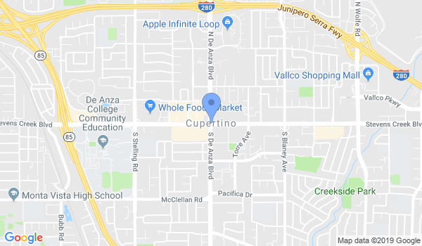 Aikido Yoshokai Sunnyvale location Map