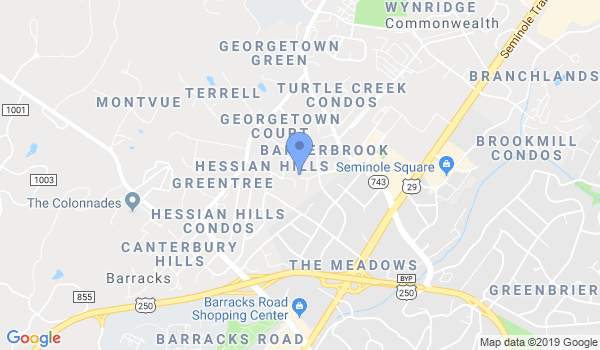 Aikido of Charlottesville location Map