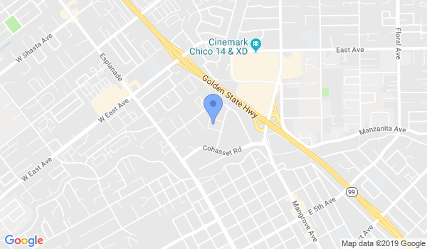Aikido of Chico location Map