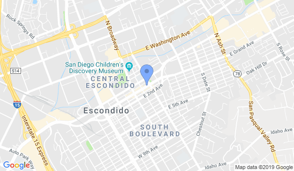 Aikido of Escondido location Map