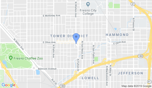 Aikido of Fresno location Map