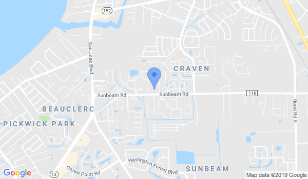 Aikido of Jacksonville location Map